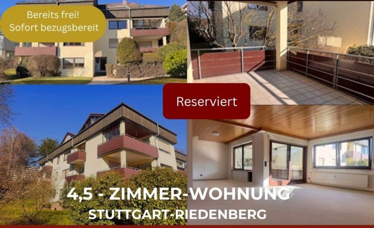 Hauptbild: Bereits frei! 4,5-Zimmer Erdgeschosswohnung in gefragter Wohnlage von Stuttgart-Riedenberg